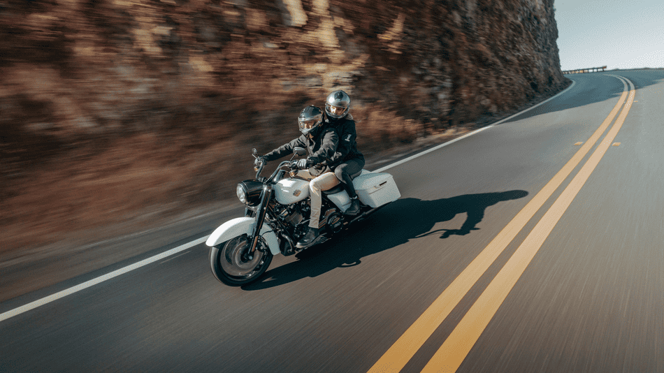 2025 Harley-Davidson® Road King® Special parked under bridge near Deer Park, TX, highlighting its clean design and maintenance-ready stance.